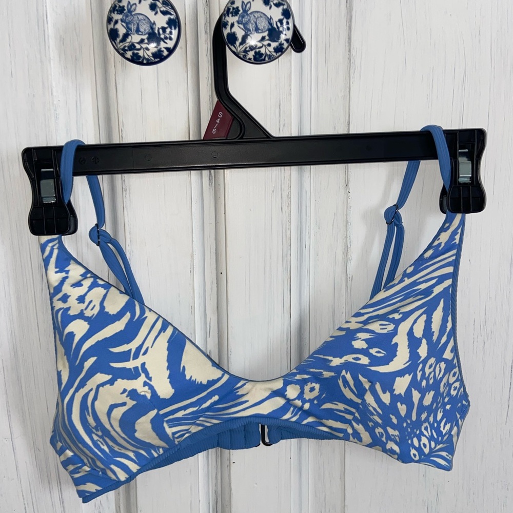 Maaji Reversible Blue Zebra Print Bikini